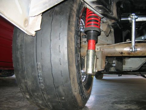 1992 Ford Mustang - Drag racing tire and suspension components visible in detail.