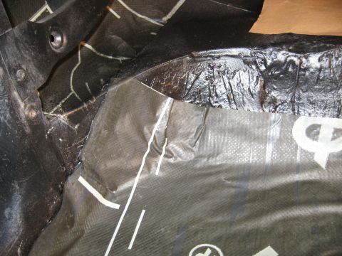 1978 Ford Bronco - Sound deadening material, possibly for an automotive application, is shown in detail.
