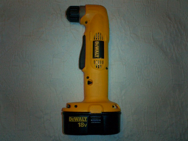 The right angle drill that made the installation to frame rail possible.