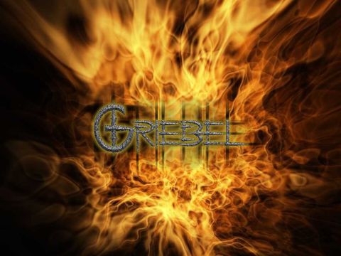 1990 Ford Bronco - Abstract image flames and the word GREBEL, with a website URL at the bottom.