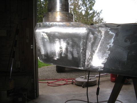 1989 Ford Bronco - A metal component shows fresh welds, suggesting repair or modification work is underway.