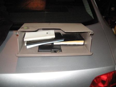 1993 Ford Bronco - Tan Glove Box from Eddie Bauer edition. Latch works, minor scratches and scuffs.