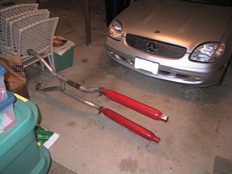 1997 Ford Crown Victoria - the glasspacks and h pipe i just installed. now ill add tails and polished tips and 2 high flow cats.