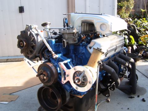 1973 Ford Ranchero - 89 5.0,march brackets.Long tube headers(didnt fit,hit aod trans)