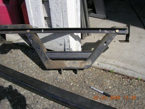 1996 Ford Bronco - A custom trailer hitch receiver is shown on the ground, with a date stamp of 03-24-2008.