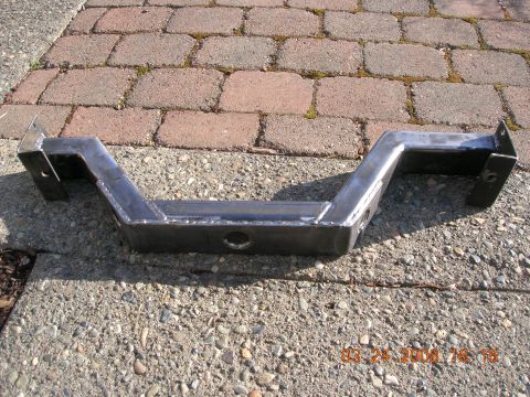 1996 Ford Bronco - A fabricated metal crossmember is shown, likely a replacement part for a vehicle.
