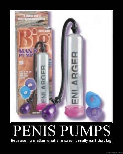 1995 Ford Bronco - A product photo displays penis pumps and their attachments, accompanied by a humorous caption.