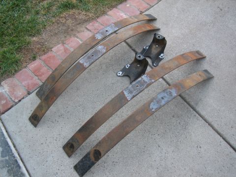 1995 Ford Bronco - Set of used leaf springs and mounting brackets for sale.
