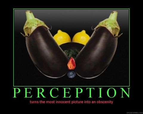 1989 Ford Bronco - A demotivational-poster style meme image of eggplants, lemons, and other produce arranged on a black background, captioned "PERCEPTION turn…