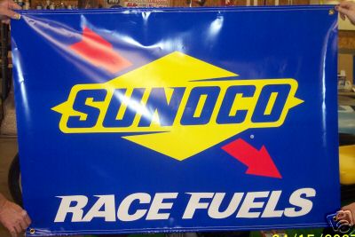 1993 Ford C-350 (Centurion Conversions) - A blue banner displays the Sunoco logo and the words "Race Fuels" in white lettering.