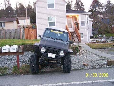 1988 Suzuki Samurai - Checking for steering interferance,