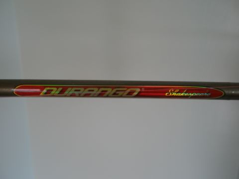 2007 Ford Bronco - Emblem on a fishing rod reads 'DURANGO Shakespeare'.