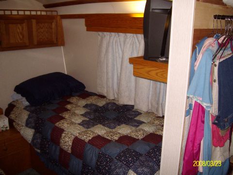 1988 Ford Bronco - At the complete rear of the bus is the bedroom w/to beds.