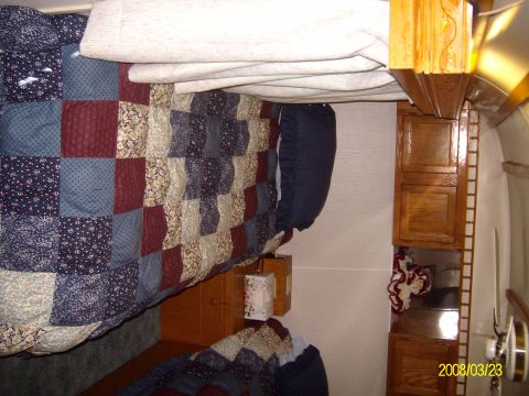 1988 Ford Bronco - At the complete rear of the bus is the bedroom w/to beds.