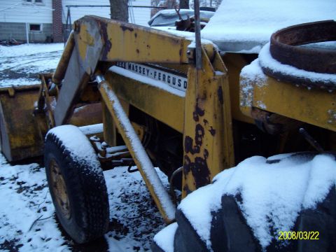 1988 Ford Bronco - Massey Ferguson backhoe with a 3 cyl perkins diesel motor. Fun to operate :D