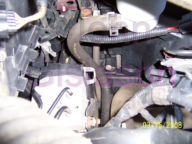 Radiator Drain Valve - Top View