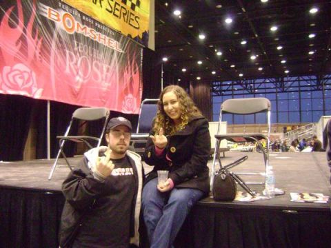 1996 Ford F-150 - me and the girlfriend at chicago auto show 2008.