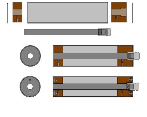 1985 Ford Bronco - Diagram illustrates the assembly of mechanical components, including fasteners and washers.