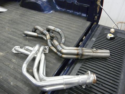 1994 Ford F-150 - Another picture comparing the two headers.