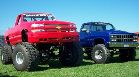 1994 Ford Bronco - Leo Terrizzi Red 850hp Tube Chassis monster Blue 80 C30 38"tsl's