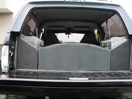 Rear shot  The only thing left to do is the amp rack