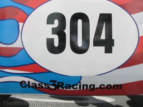 1990 Ford Bronco - bold black number 304 inside a white oval set against red, white and blue racing graphics, with Class3Racing.com lettering below.