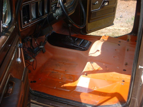 1978 Ford Bronco - Driver floor pan view