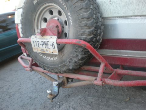 1993 Ford Bronco - Custom rear bumper assembly with a spare tire and license plate is visible.