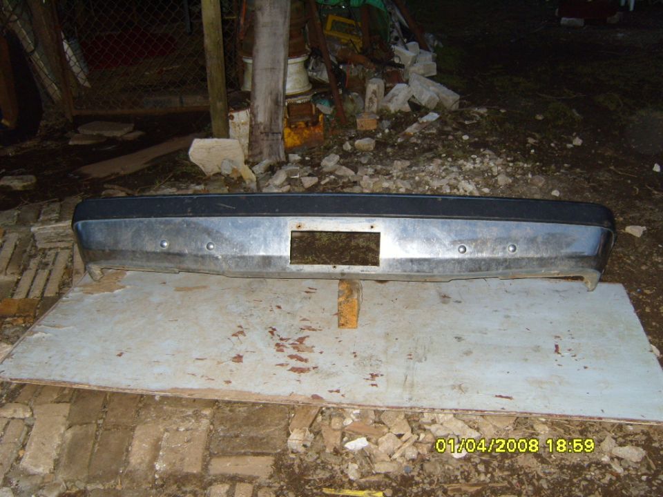 1989 Ford Bronco front bumper with license plate cutout