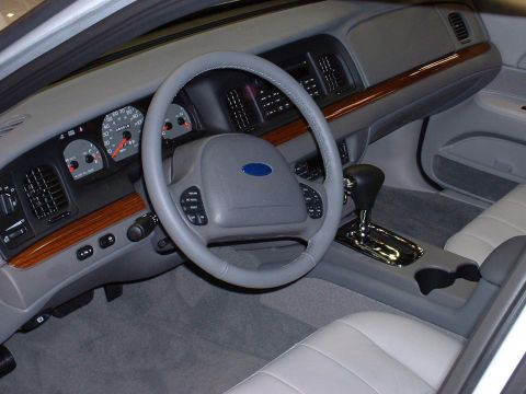 1998 Ford Crown Victoria - Interior from a 2003 model at the Indianapolis Auto show.