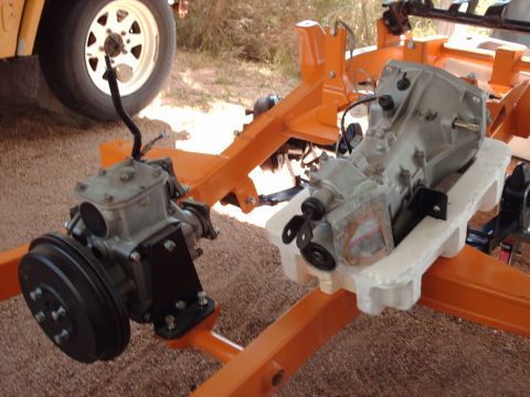 1988 Suzuki Samurai - frame with trans & t-case
