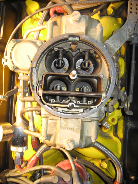 1970 Ford Ranchero - Top shot of carb and intake