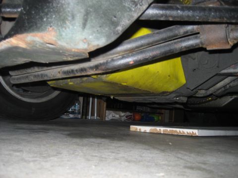 1970 Ford Ranchero - Shot of oil pan. Oversized?