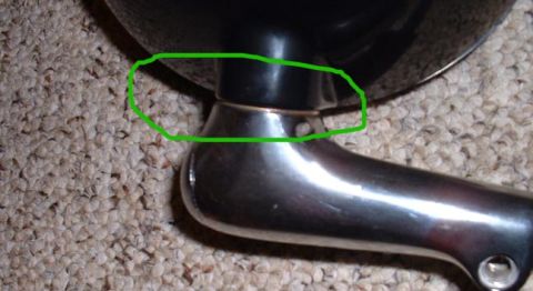 1998 Ford Crown Victoria - There's some slight rust in between the plastic housing and metal part.
