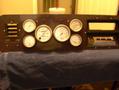 1978 Ford Bronco - full view with gauges installed