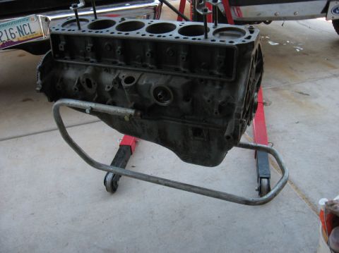 1978 Ford Bronco - My $8 engine stand.