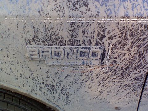 1992 Ford Bronco - What the Bronco emblem SHOULD look like.