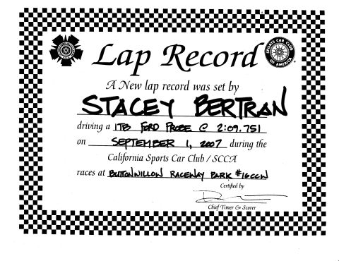 1990 Ford Probe - Lap Record