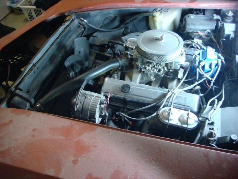 1975 Chevrolet Corvette - Hood is off