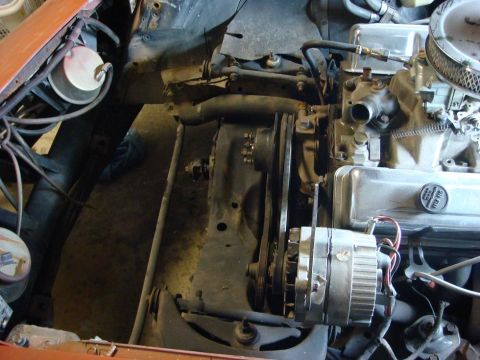 1975 Chevrolet Corvette - Radiator and support is out