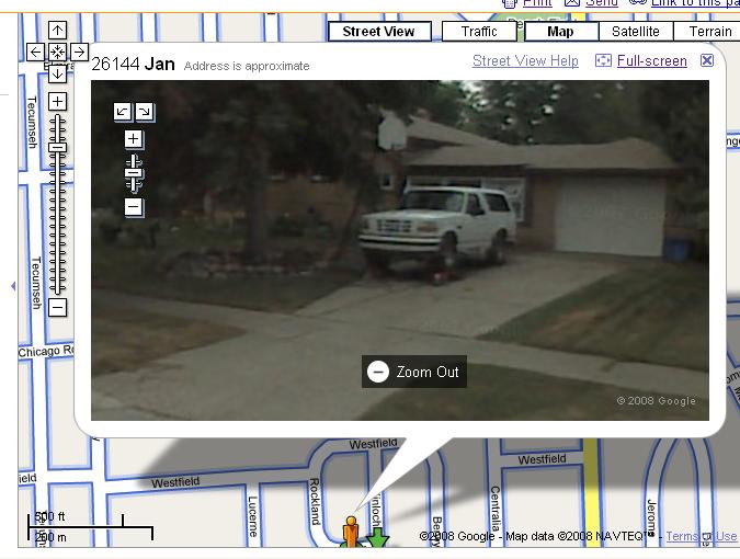 My Bronco on GoogleStreetView