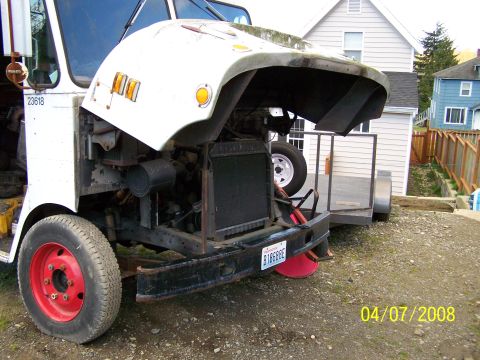 1988 Suzuki Samurai - front with the hood up