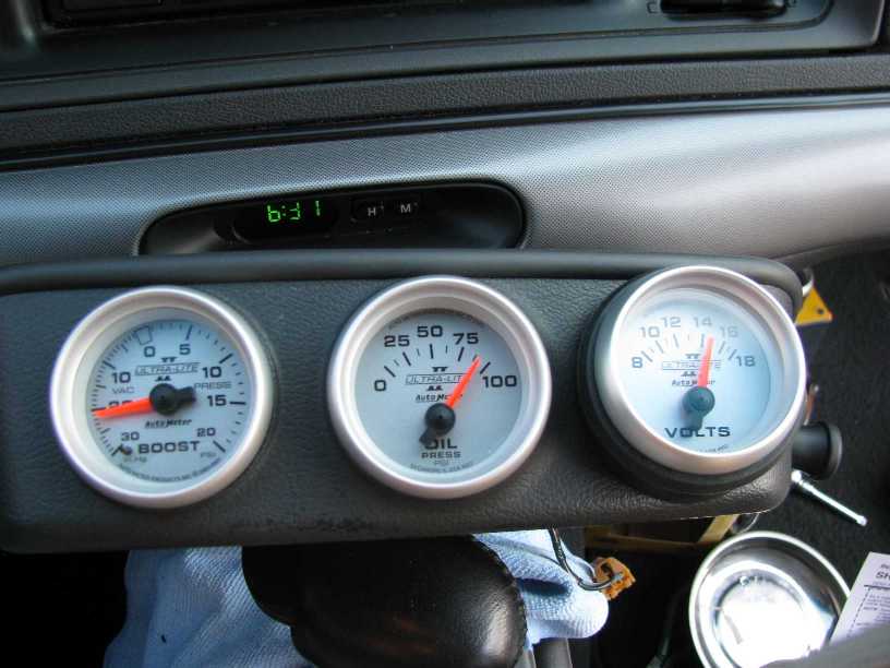Note the rearrangement of the gauges.