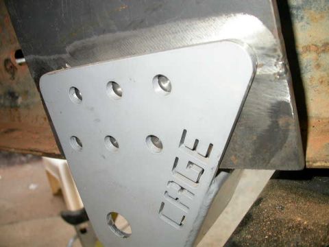 1990 Ford Bronco - You can see that I needed to but weld an extension onto the angle that I used to fab these frame boxes.