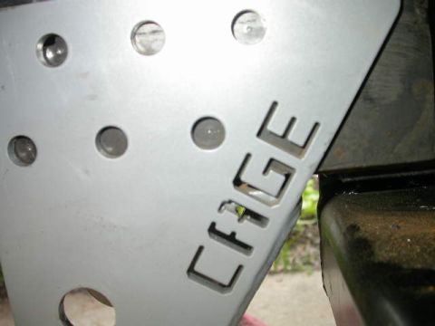 1990 Ford Bronco - Once it's in place I center punched the bolt holes for drilling.