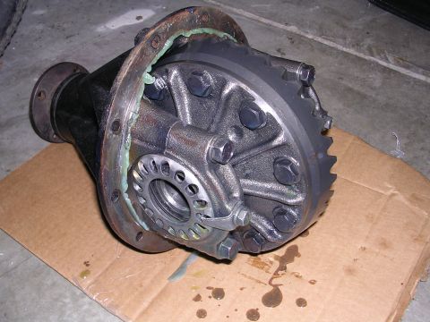 1983 Ferrari Enzo - A differential assembly is shown, likely removed from a vehicle for repair or replacement.