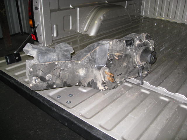 Heater core assembly in truck bed