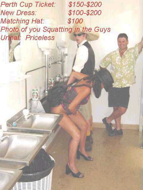 2006 Ford E350 - Squatting at the urinal.