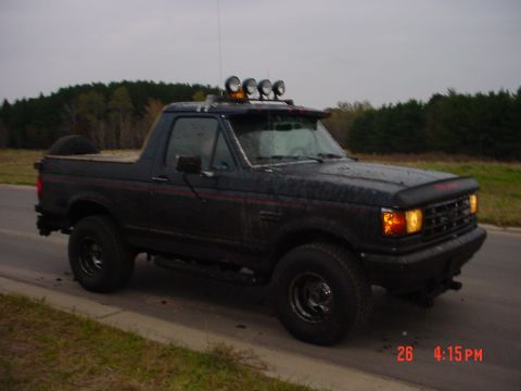 1988 Ford Bronco - After a little mud!! Would of got pics while in mud but got chased out of the neighborhood!!