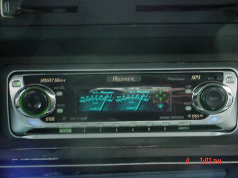 1988 Ford Bronco - The bronco's radio. A pioneer premier deh-p740mp. 4 pioneer speakers